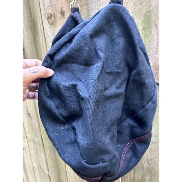 Vintage y2k GUESS Triangle Logo DUFFLE Weekender BAG - Picture 3 of 5